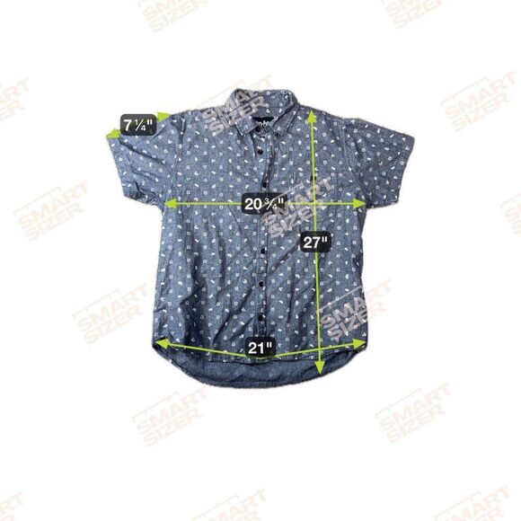 Harry Potter Short Sleeve Button-Down Shirt Gryffindor Slytherin Pattern Size L - Picture 6 of 6